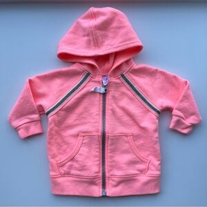 3/$10 CARTERS Baby girl hoodie 6m